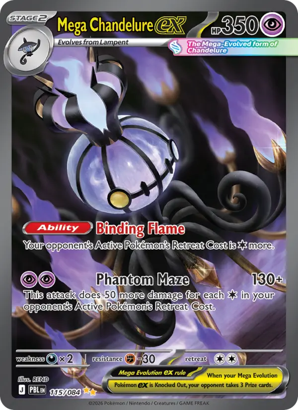 Mega Chandelure ex, Pokémon card