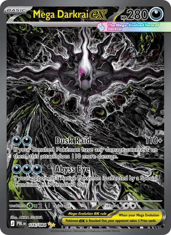 Mega Darkrai ex, Pokémon card