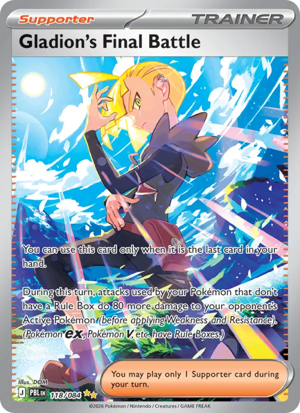 Gladion's Final Battle, Pokémon card