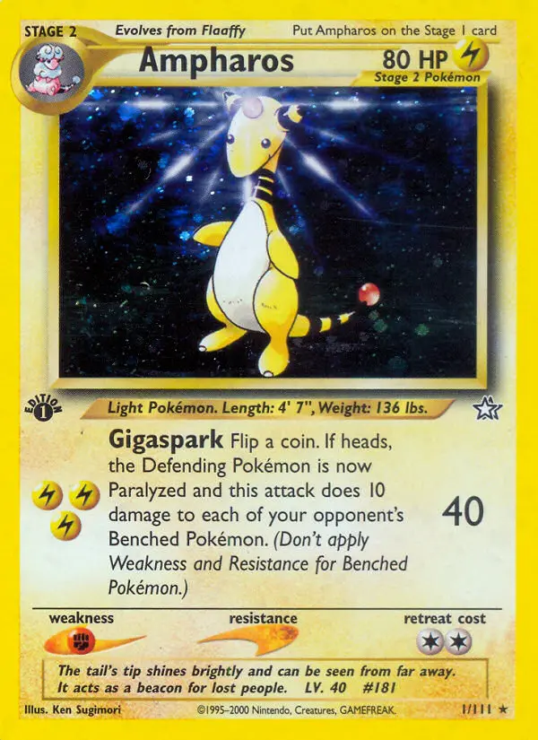 Ampharos, Pokémon card