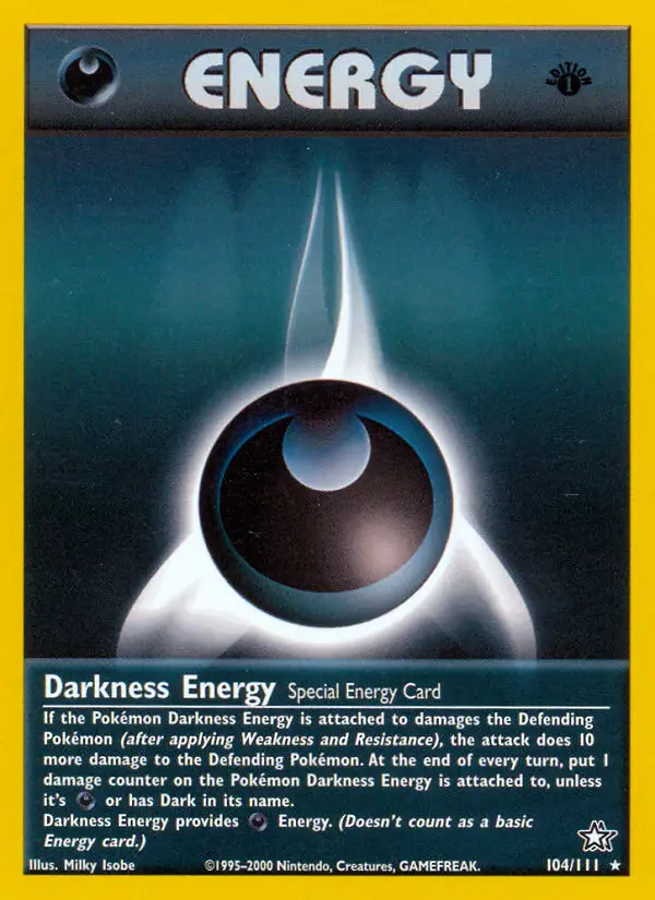 Darkness Energy, Pokémon card