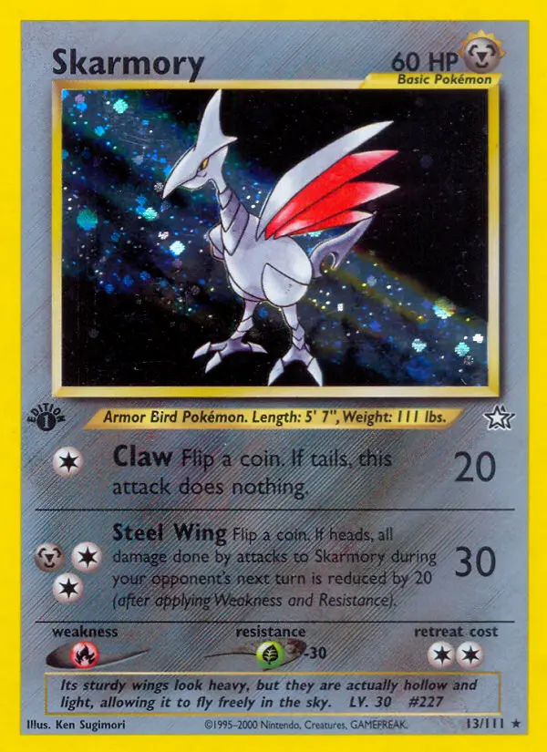 Skarmory, Pokémon card