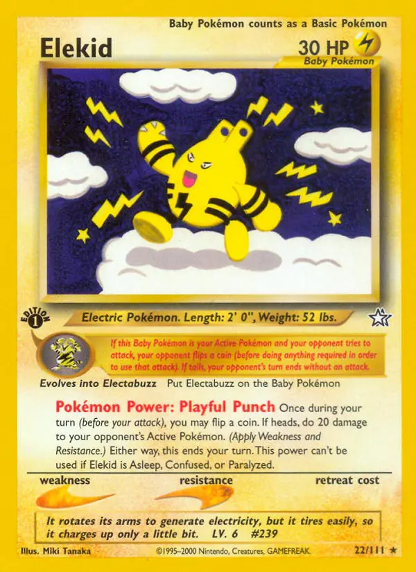 Elekid, Pokémon card