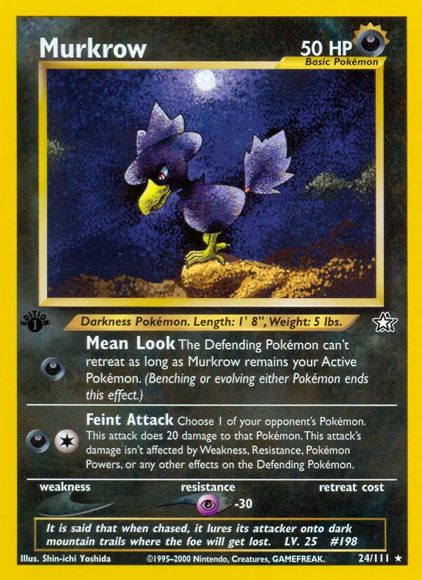 Murkrow, Pokémon card