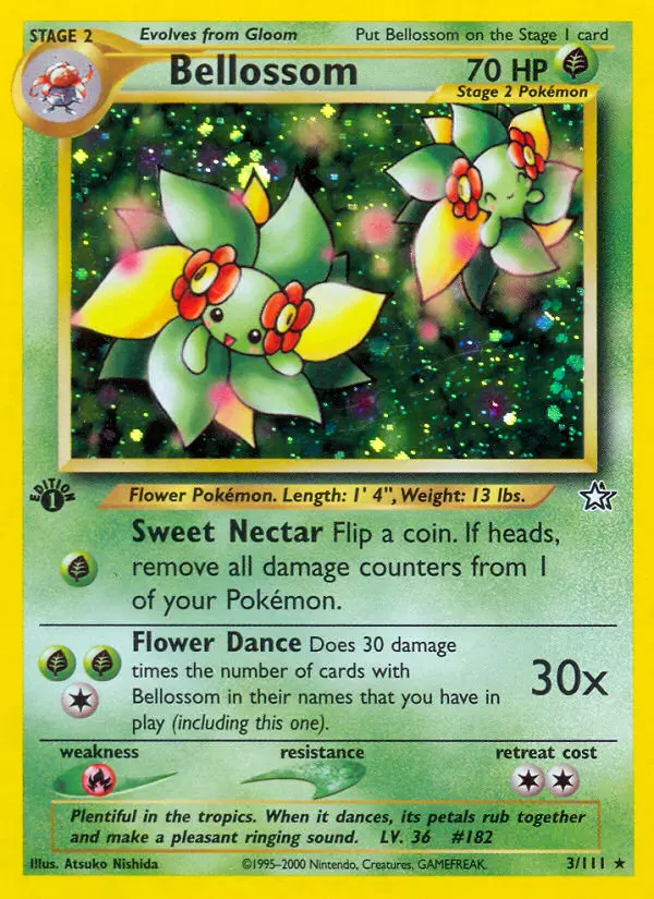 Bellossom, Pokémon card
