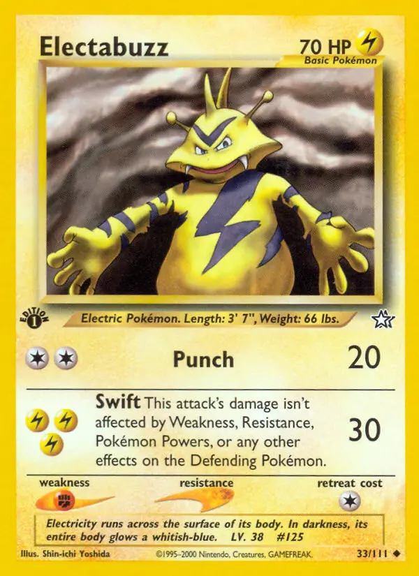 Electabuzz, Pokémon card