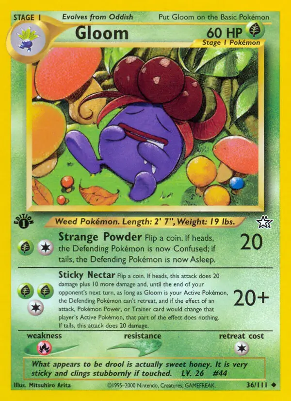 Gloom, Pokémon card