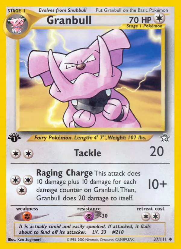 Granbull, Pokémon card