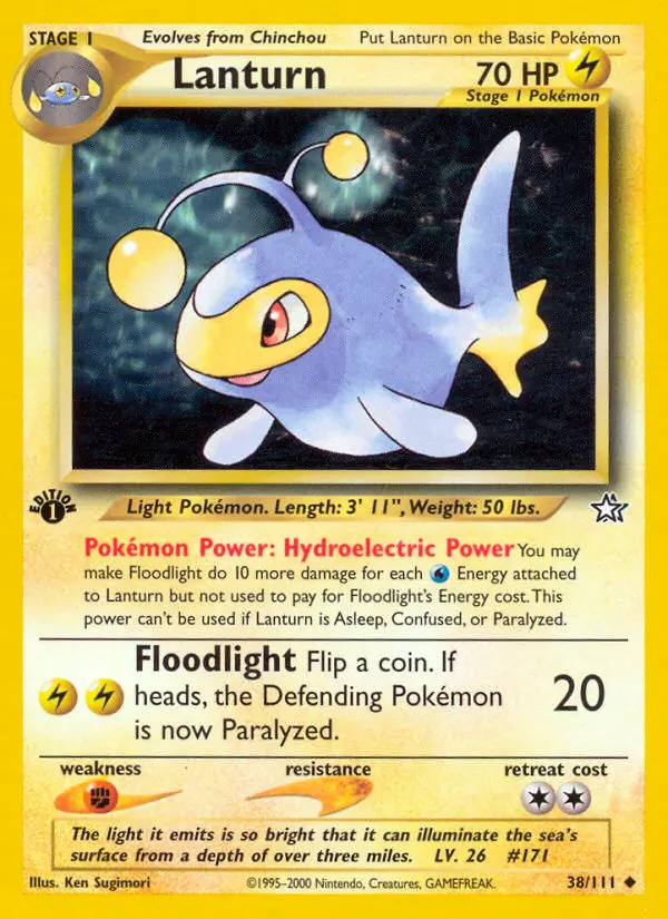 Lanturn, Pokémon card