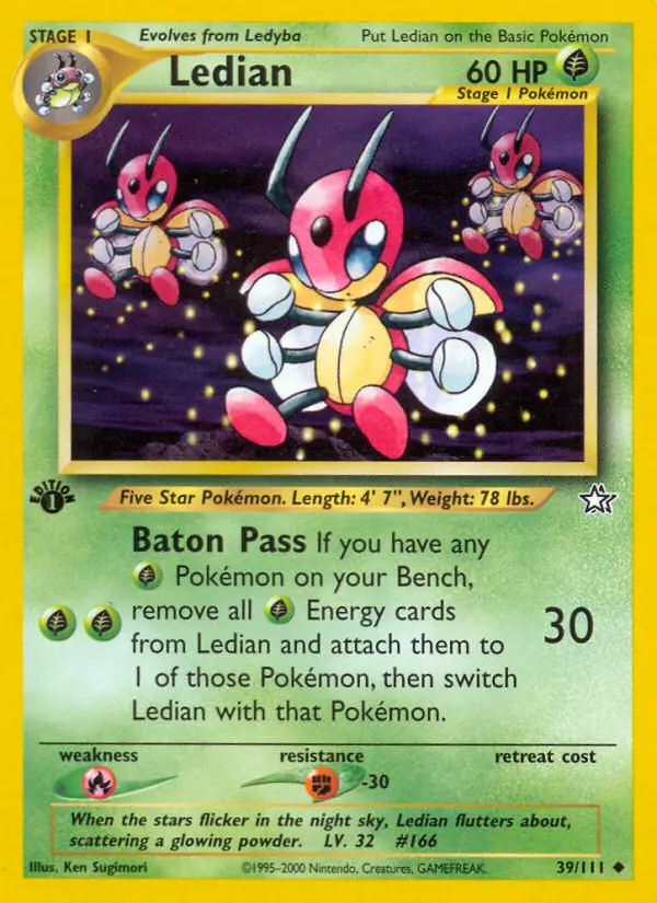 Ledian, Pokémon card
