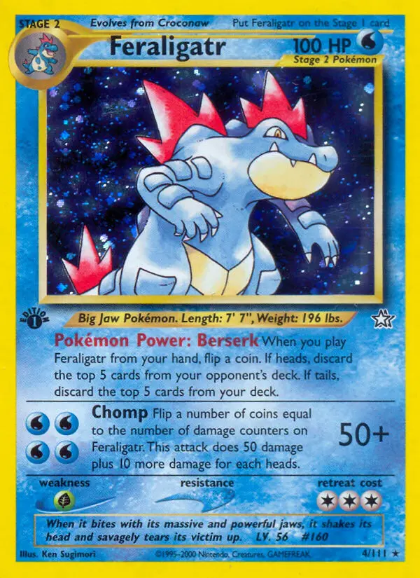 Feraligatr, Pokémon card
