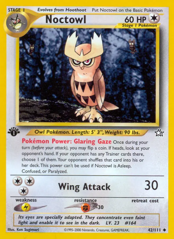 Noctowl, Pokémon card