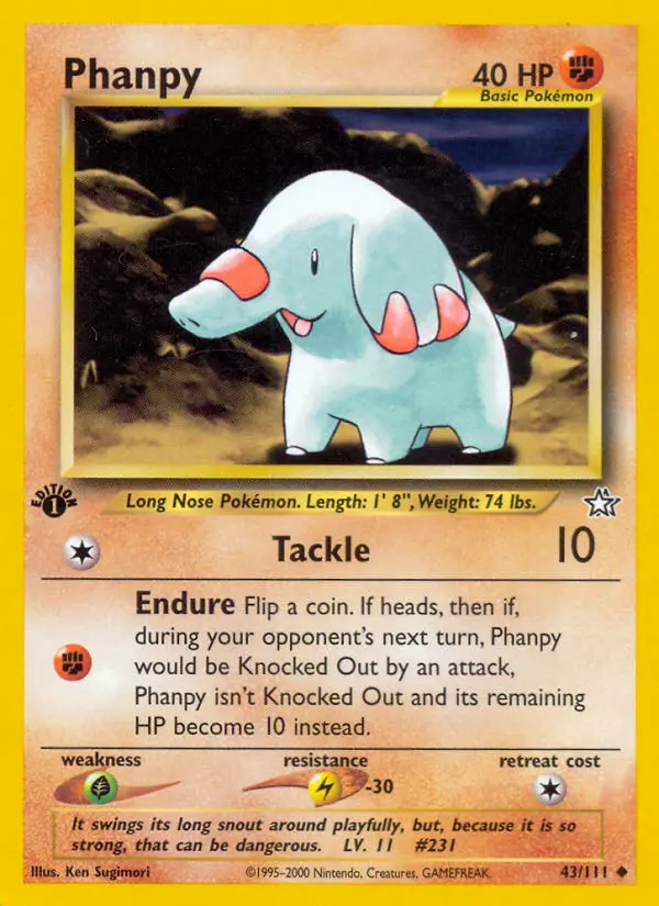 Phanpy, Pokémon card