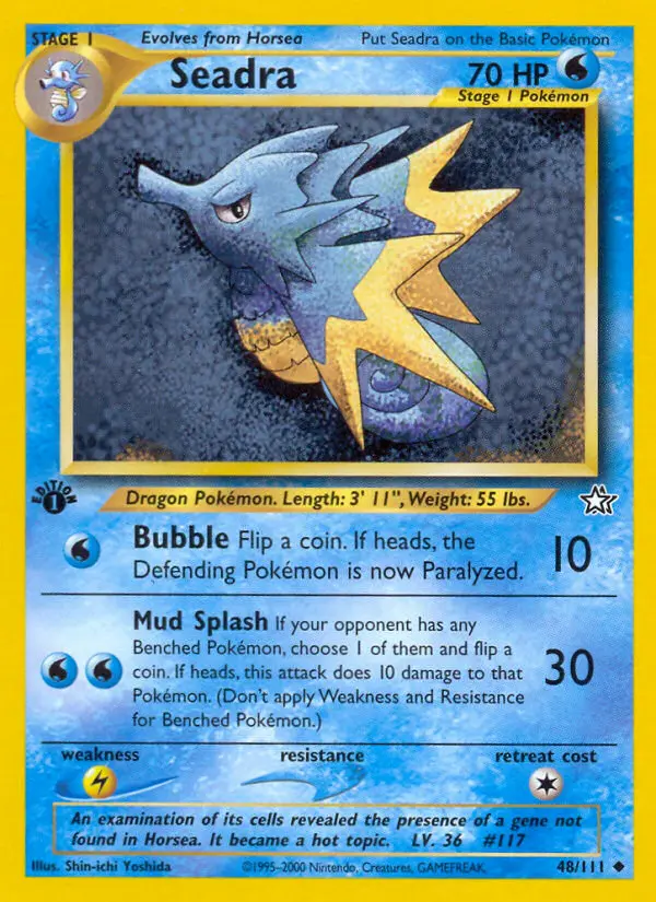 Seadra, Pokémon card