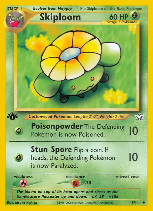 Skiploom, Pokémon card