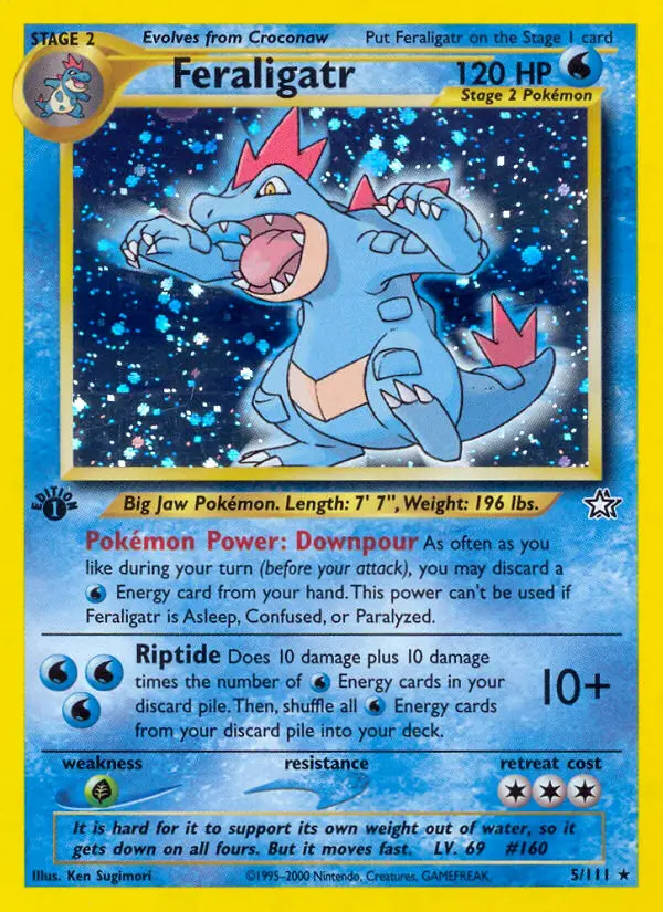 Feraligatr, Pokémon card