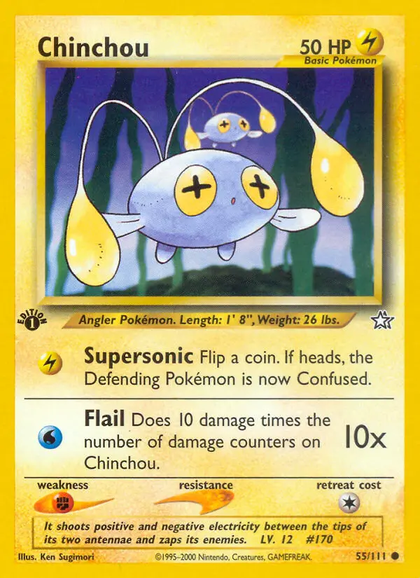 Chinchou, Pokémon card
