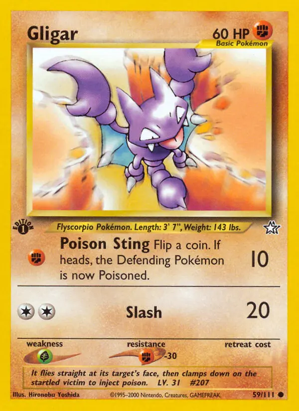 Gligar, Pokémon card