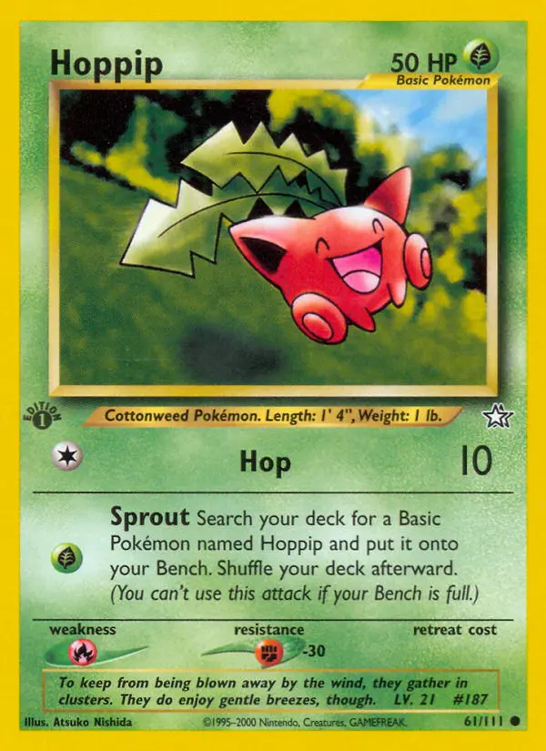 Hoppip, Pokémon card