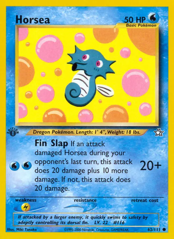 Horsea, Pokémon card