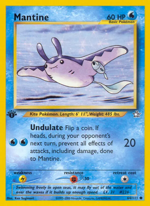 Mantine, Pokémon card