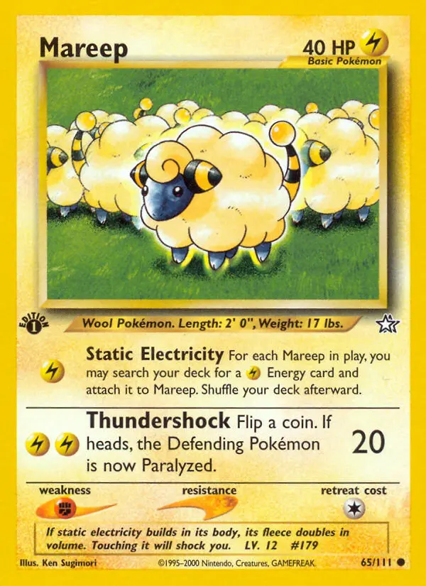 Mareep, Pokémon card
