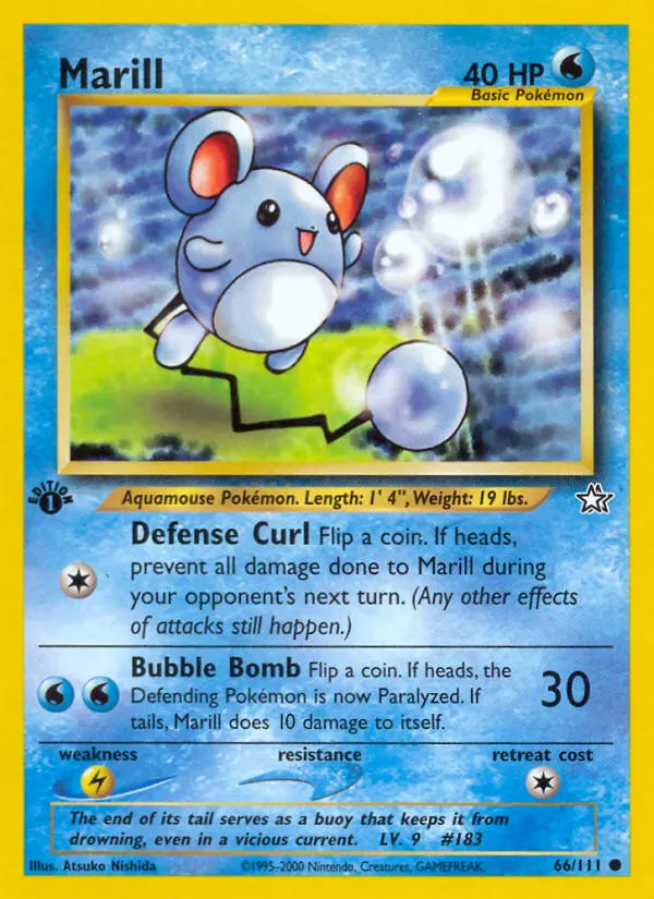 Marill, Pokémon card