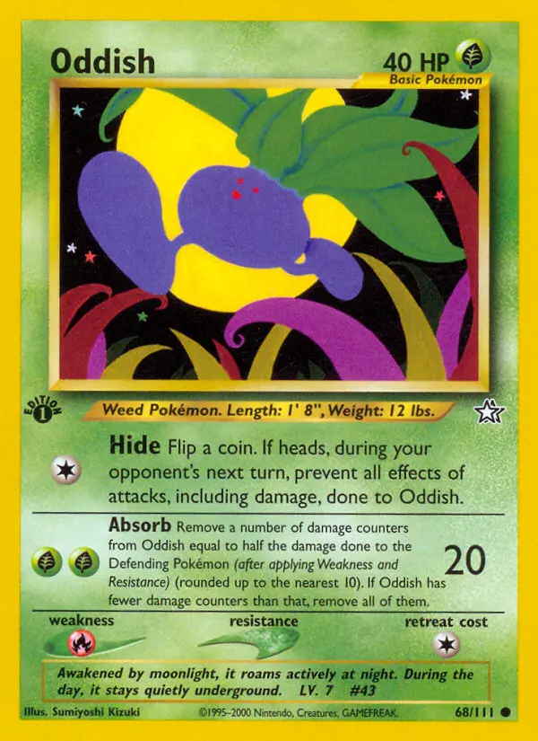 Oddish, Pokémon card