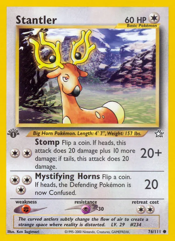 Stantler, Pokémon card