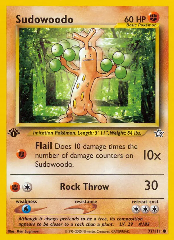 Sudowoodo, Pokémon card