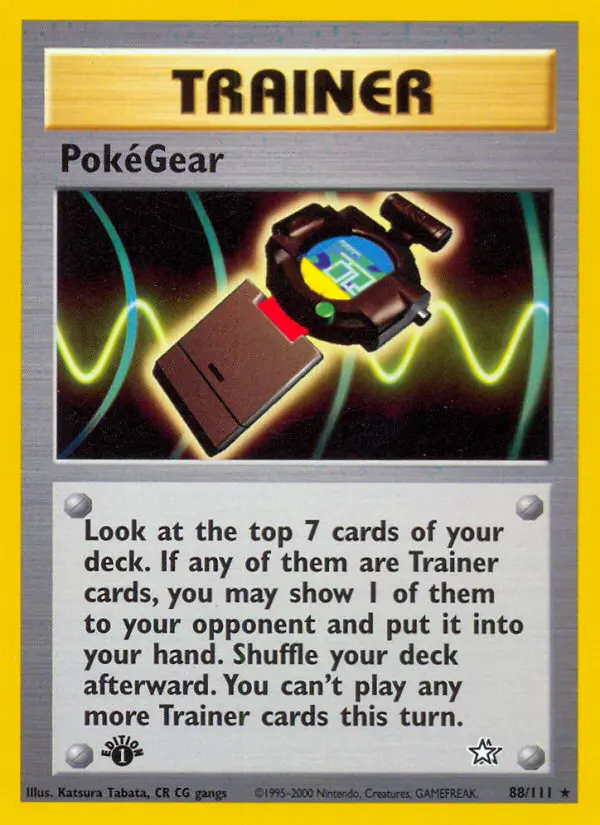 PokéGear, Pokémon card