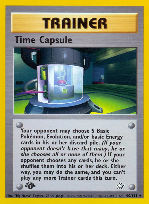 Time Capsule, Pokémon card