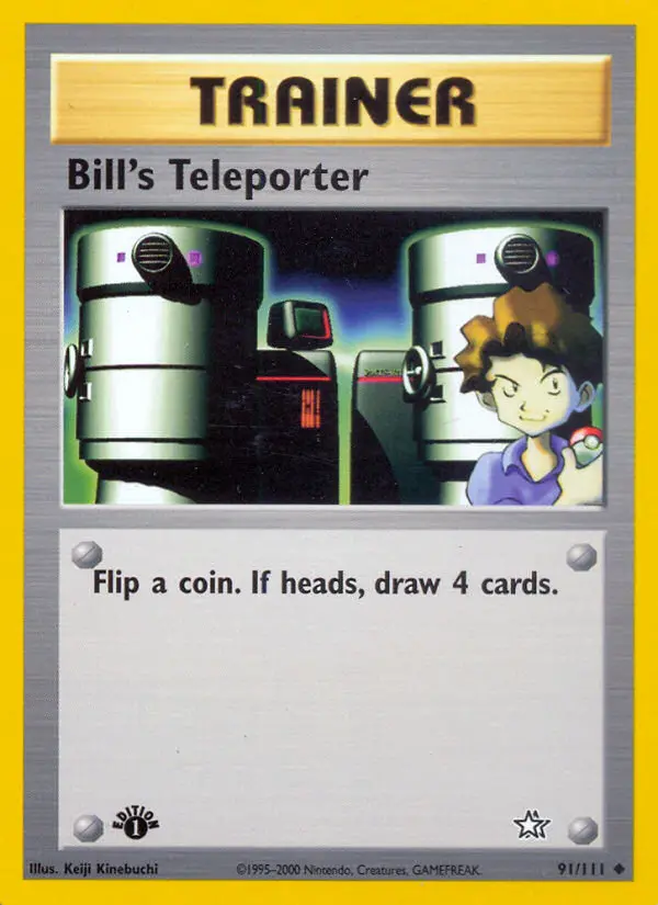 Bill's Teleporter, Pokémon card