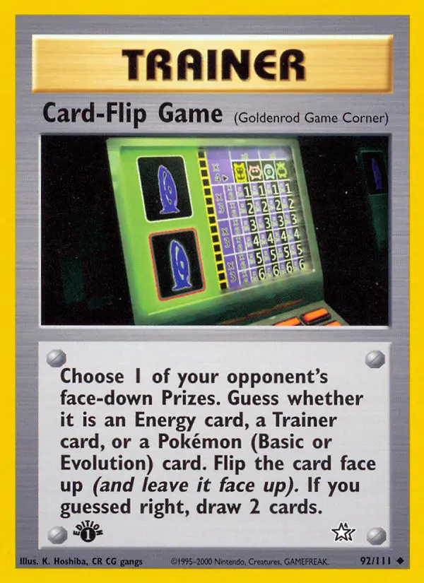 Card-Flip Game, Pokémon card
