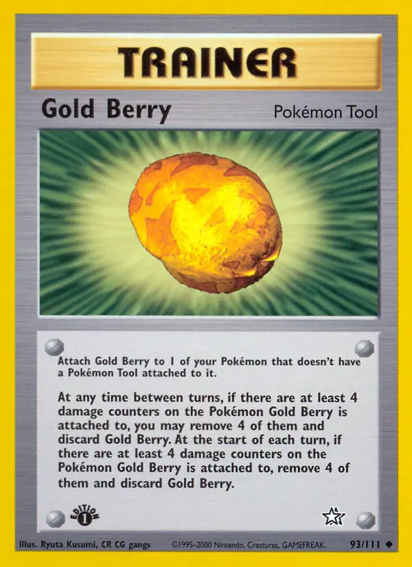 Gold Berry, Pokémon card
