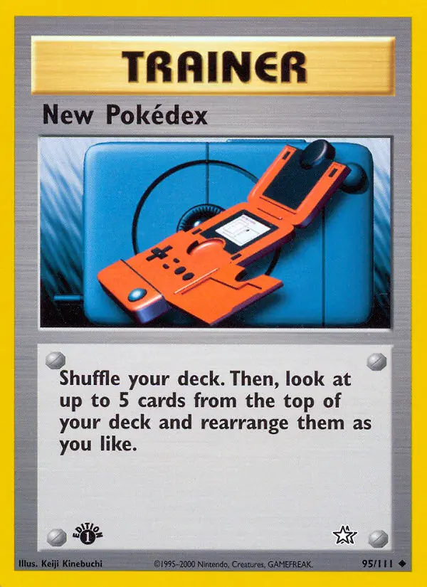 New Pokédex, Pokémon card