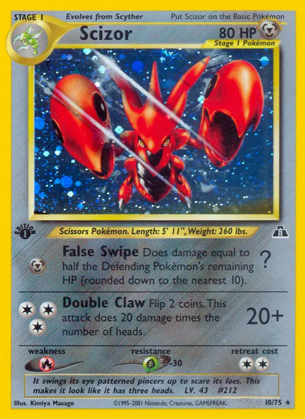 Scizor, Pokémon card