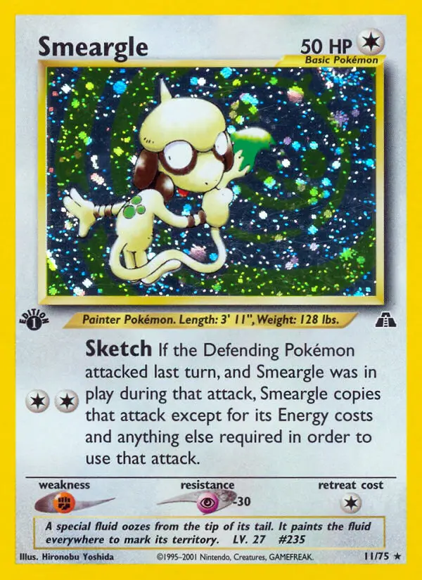Smeargle, Pokémon card