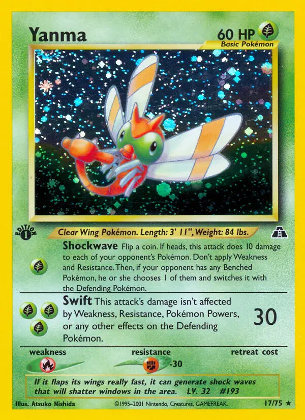 Yanma, Pokémon card
