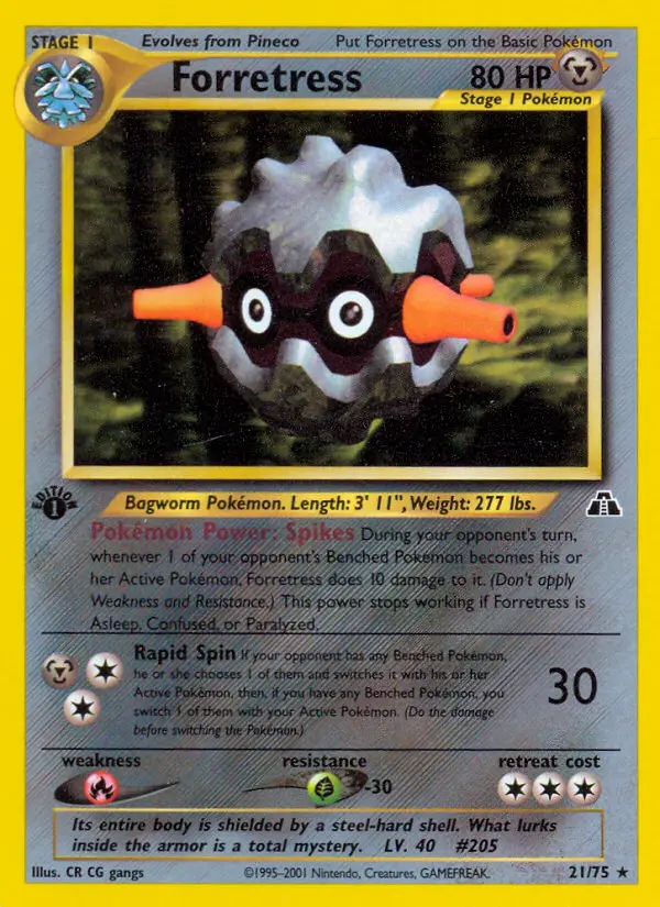 Forretress, Pokémon card