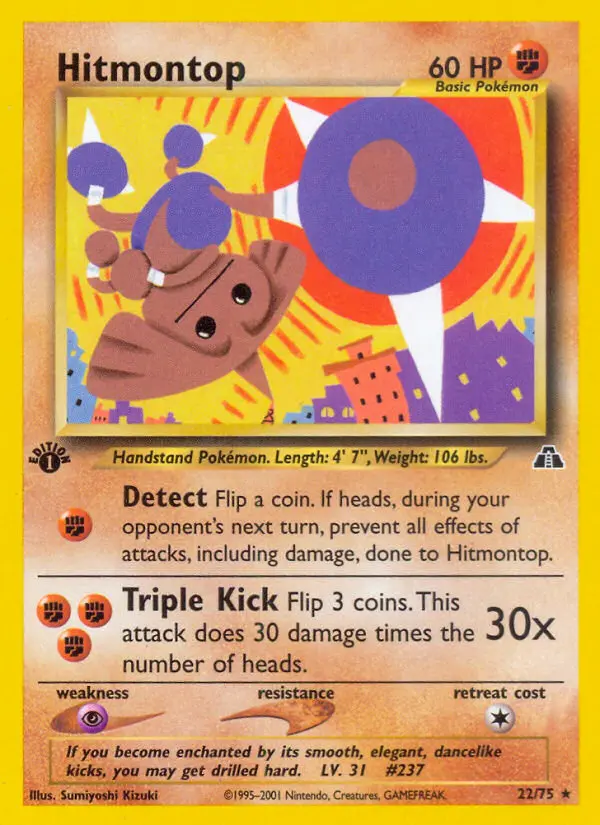 Hitmontop, Pokémon card