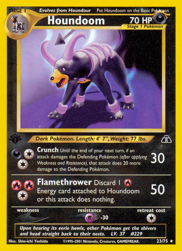 Houndoom, Pokémon card
