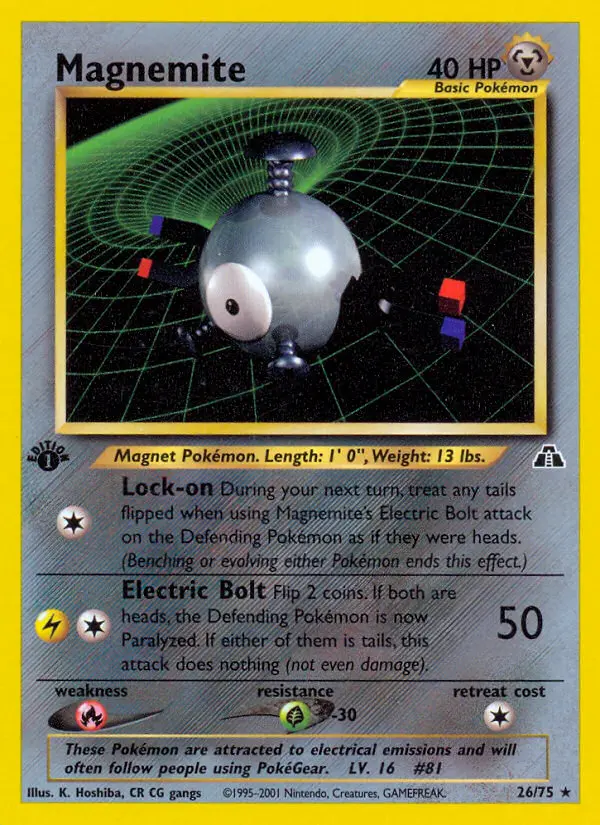 Magnemite, Pokémon card