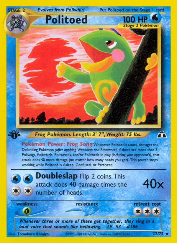 Politoed, Pokémon card