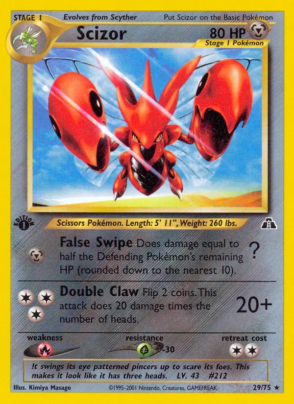 Scizor, Pokémon card