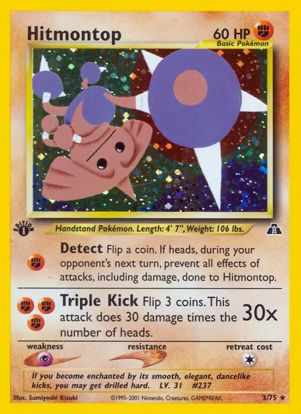 Hitmontop, Pokémon card