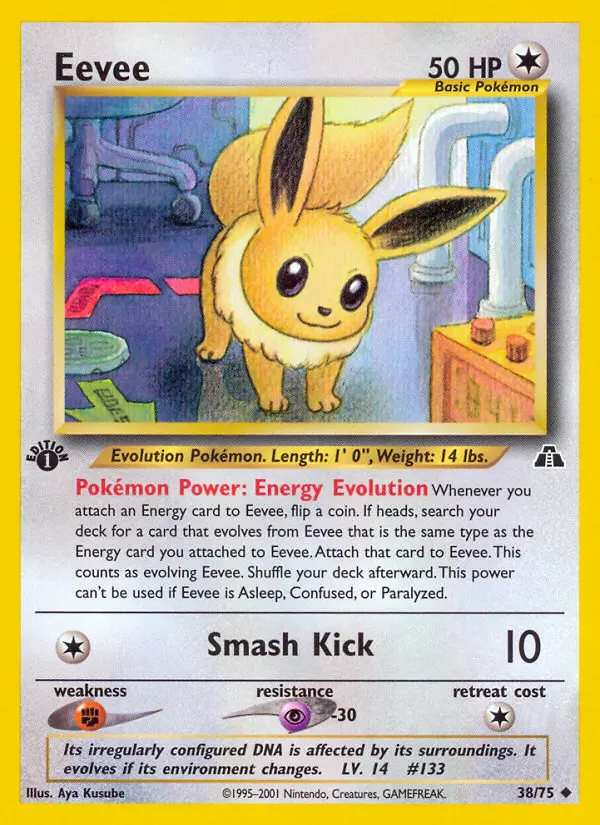 Eevee, Pokémon card