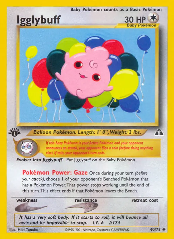 Igglybuff, Pokémon card