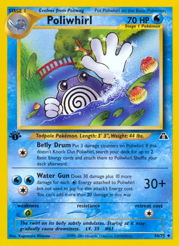 Poliwhirl, Pokémon card