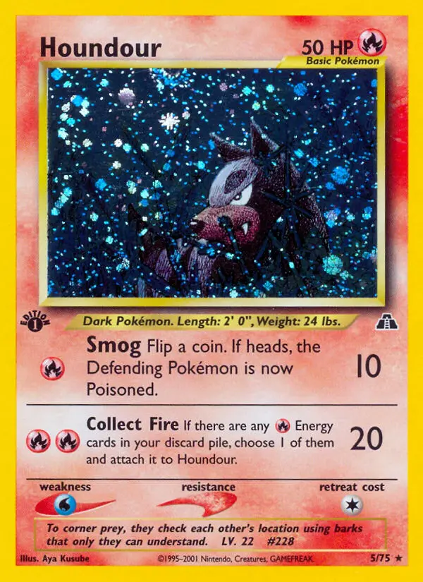 Houndour, Pokémon card